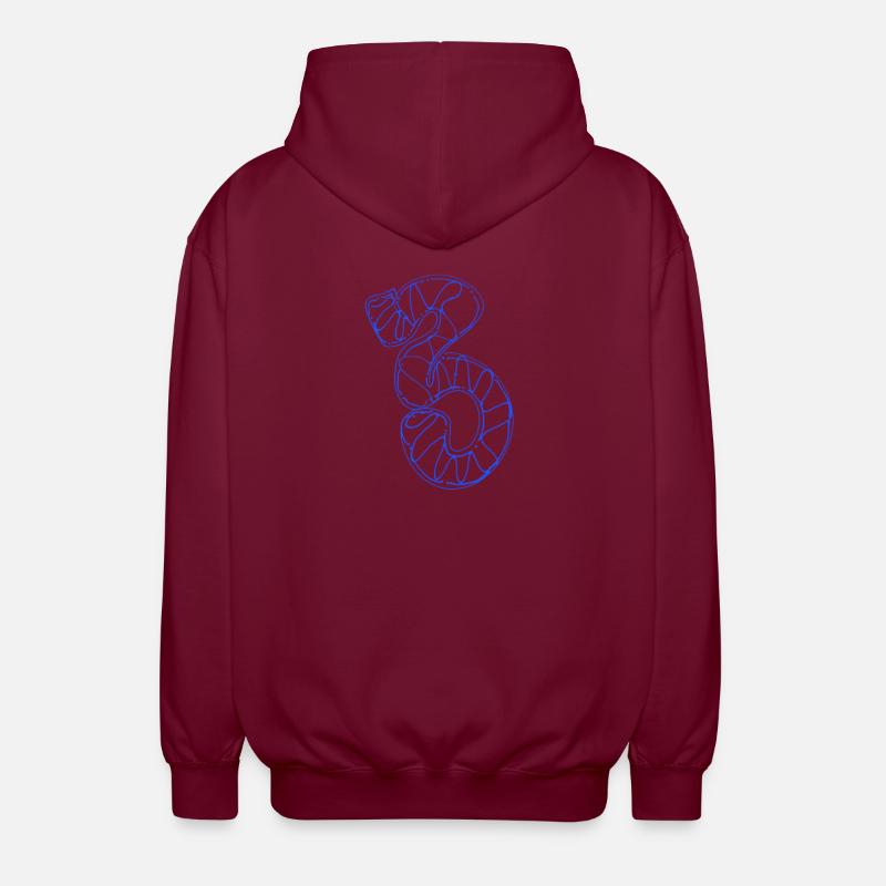 Numéro 3 préféré - Veste à capuche unisexe - bordeaux
