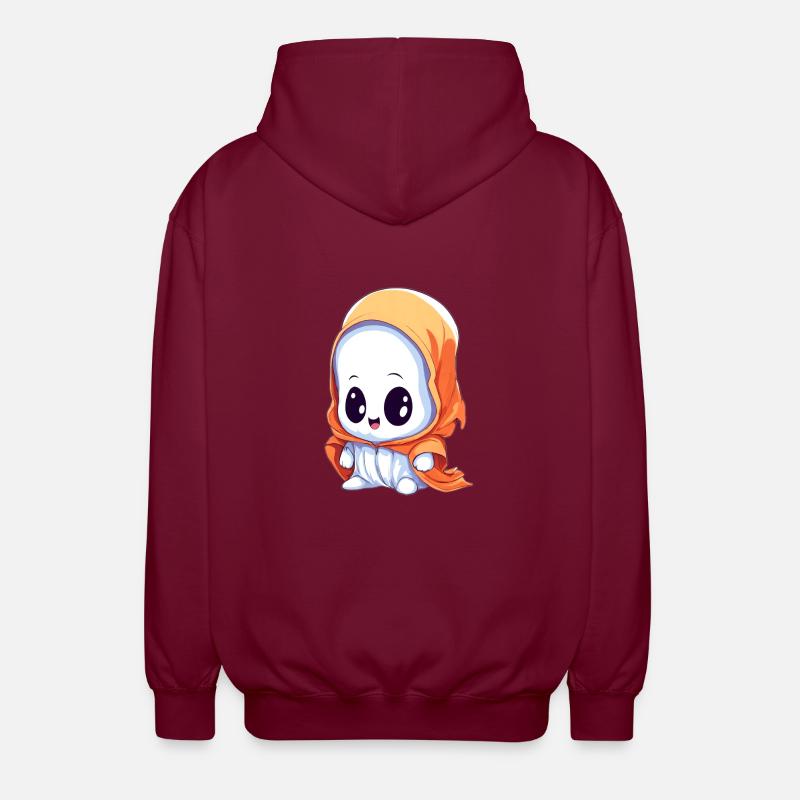 Niedlicher Geist Geist - Unisex Kapuzenjacke - Bordeaux