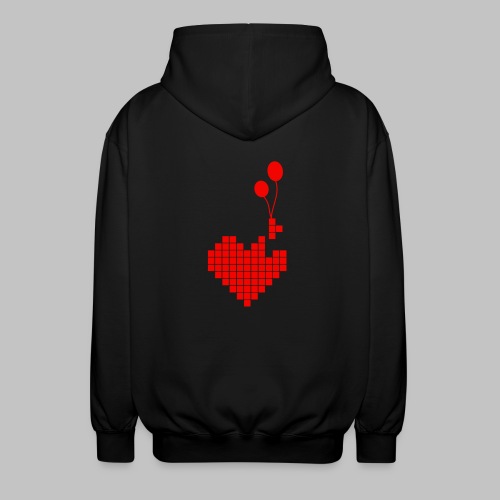 heart and balloons - Unisex Hooded Jacket