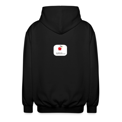 an apple keep the doctor away - Unisex Hooded Jacket