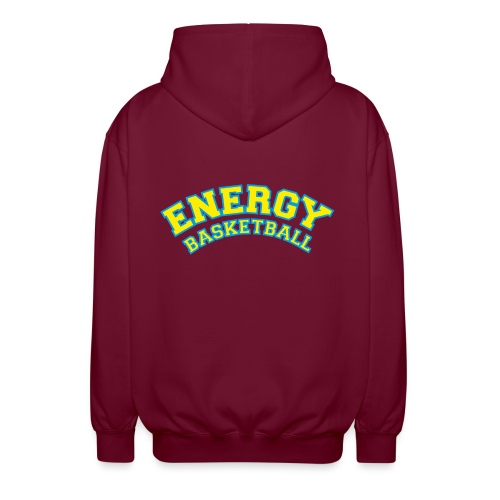 eco logo energy basketball giallo - Felpa unisex con cappuccio