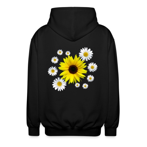 Sonnenblume mit Margeriten Blüten, floral, Blume - Unisex Kapuzenjacke