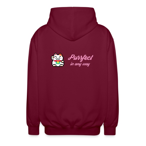 Purrfect in any way (Pink) - Unisex Hooded Jacket