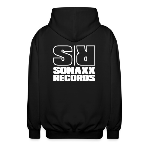 Sonaxx Records logo white (square) - Unisex Hooded Jacket