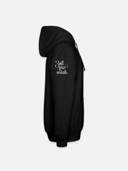 Zeit für mich hell - Unisex Kapuzenjacke - Schwarz