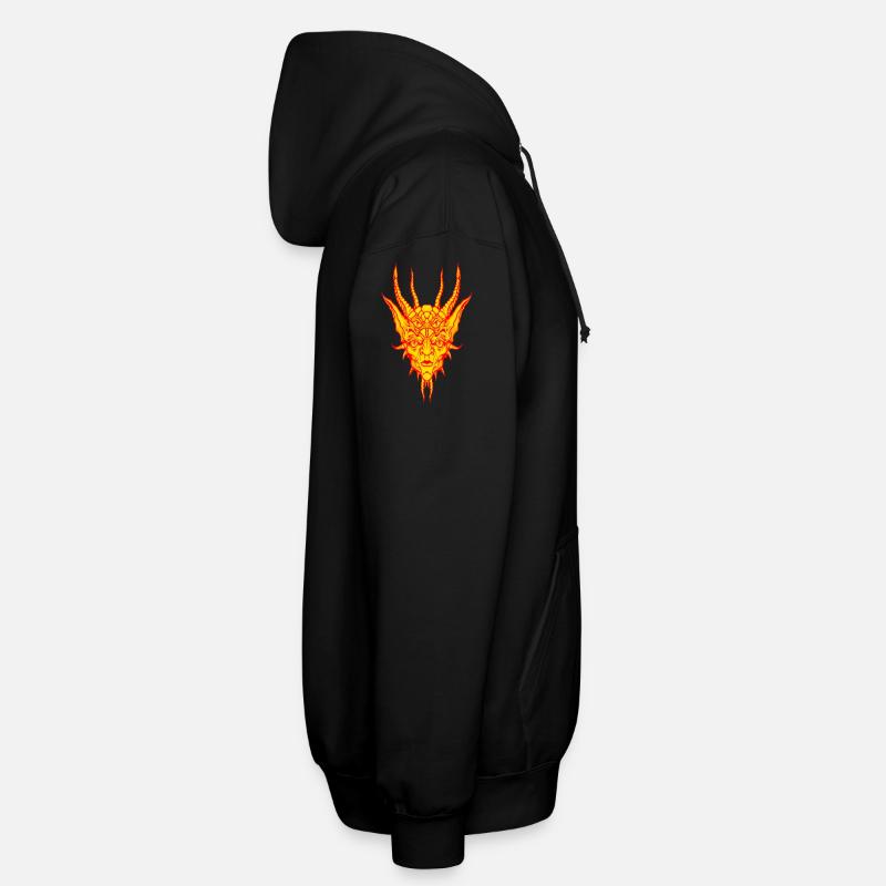 Feuer-Dämon Unisex Kapuzenjacke