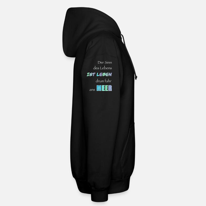 Lebensmotto im Meeresstil Unisex Kapuzenjacke