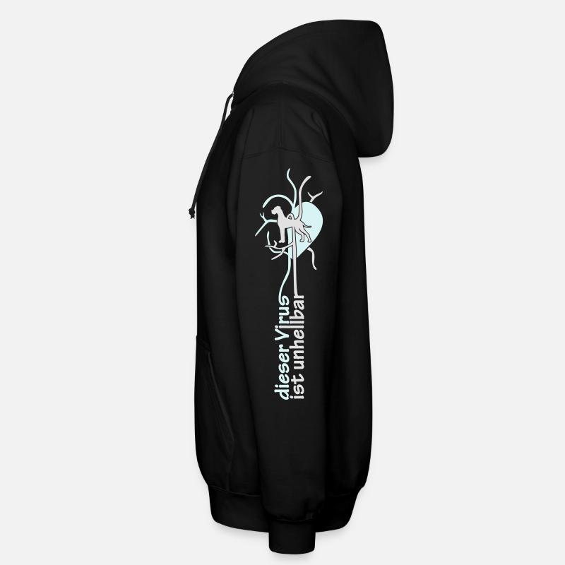 virus Dogg étroite - Veste à capuche unisexe - noir