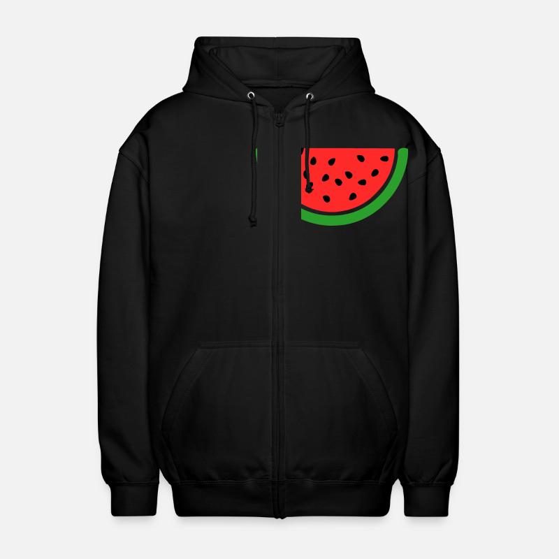 pastèque - Veste à capuche unisexe - noir