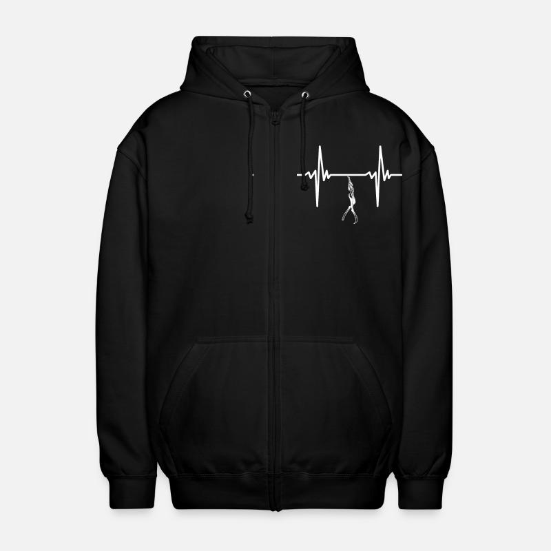Heartbeat pour l’apnée - Veste à capuche unisexe - noir