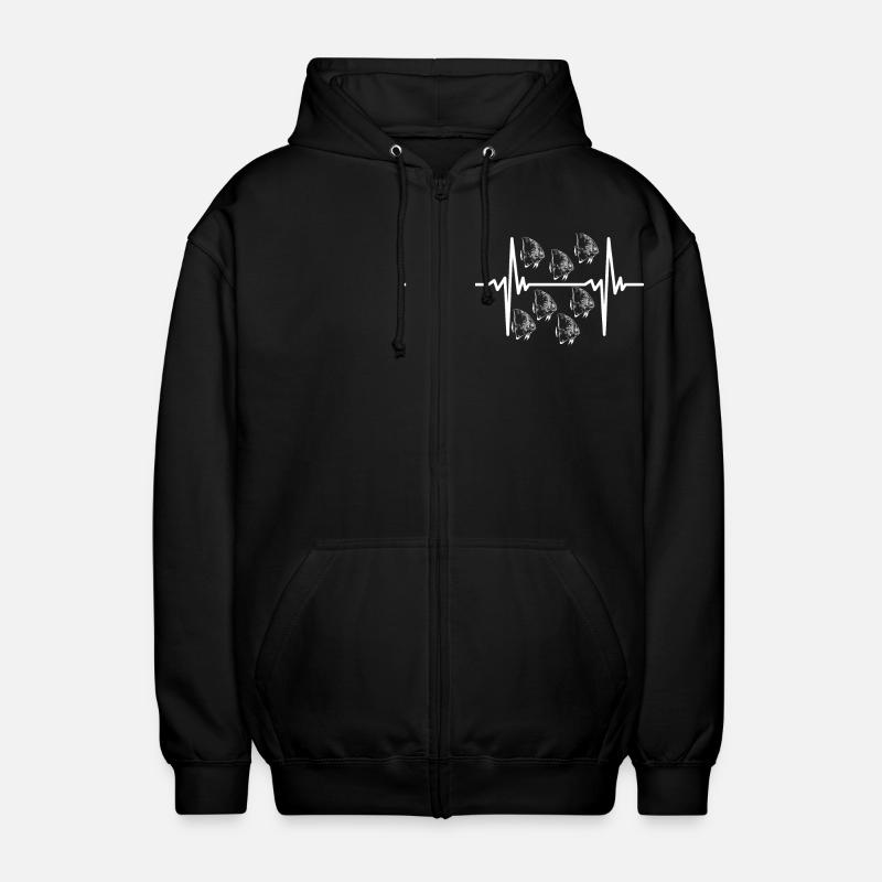 Heartbeat for batfish - Unisex Hooded Jacket - black