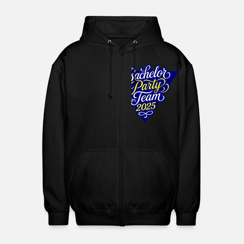Bachelor Party Team 2025 - Unisex Kapuzenjacke - Schwarz