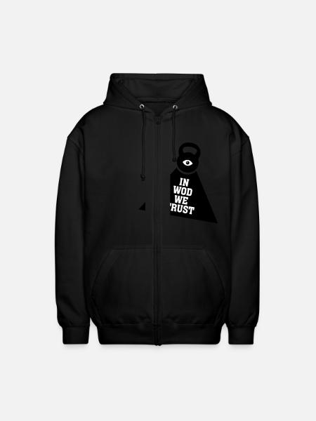 In WOD We Trust - Unisex Kapuzenjacke - Schwarz