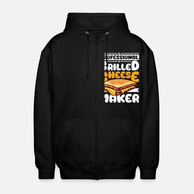 Professional Grilled cheese maker - Unisex Hooded Jacket - black