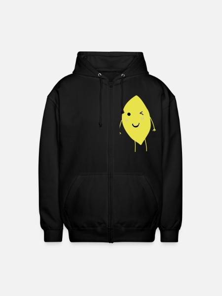 Winking Lemon - Veste à capuche unisexe - noir