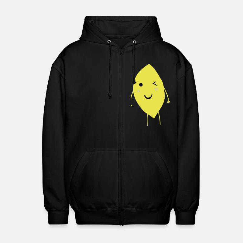 Winking Lemon - Veste à capuche unisexe - noir