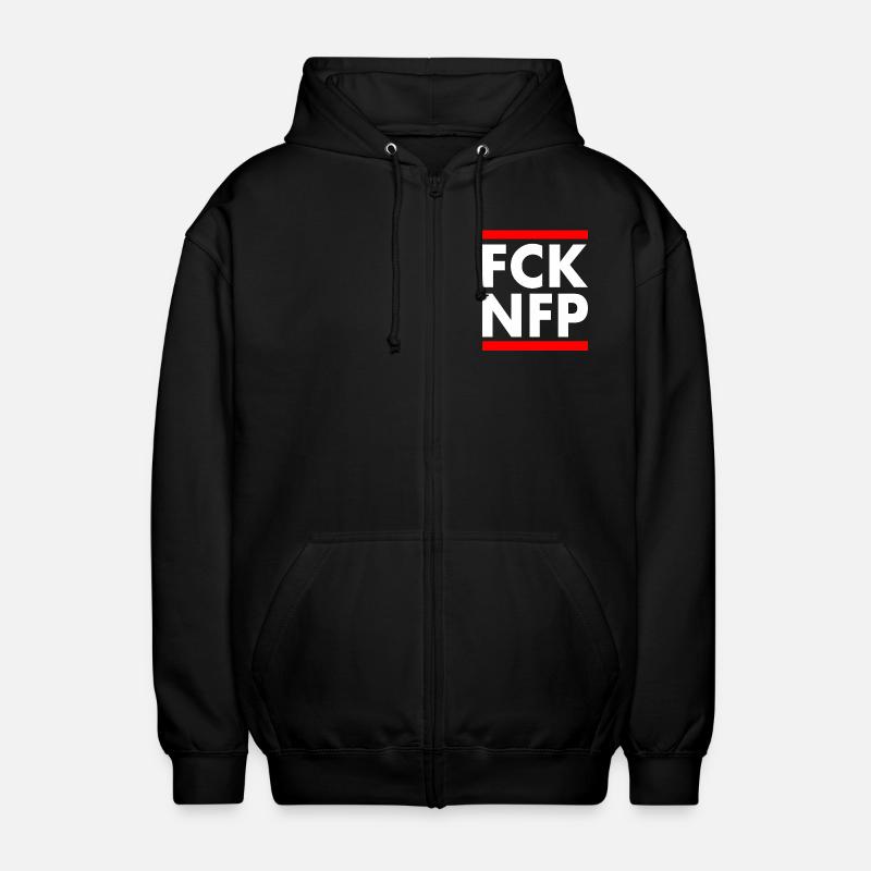 Fck nfp - Unisex Hooded Jacket - black