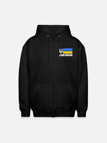 Ukraine - Veste à capuche unisexe - noir