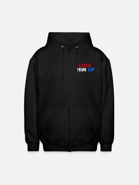 Lock him up - Unisex Hooded Jacket - black