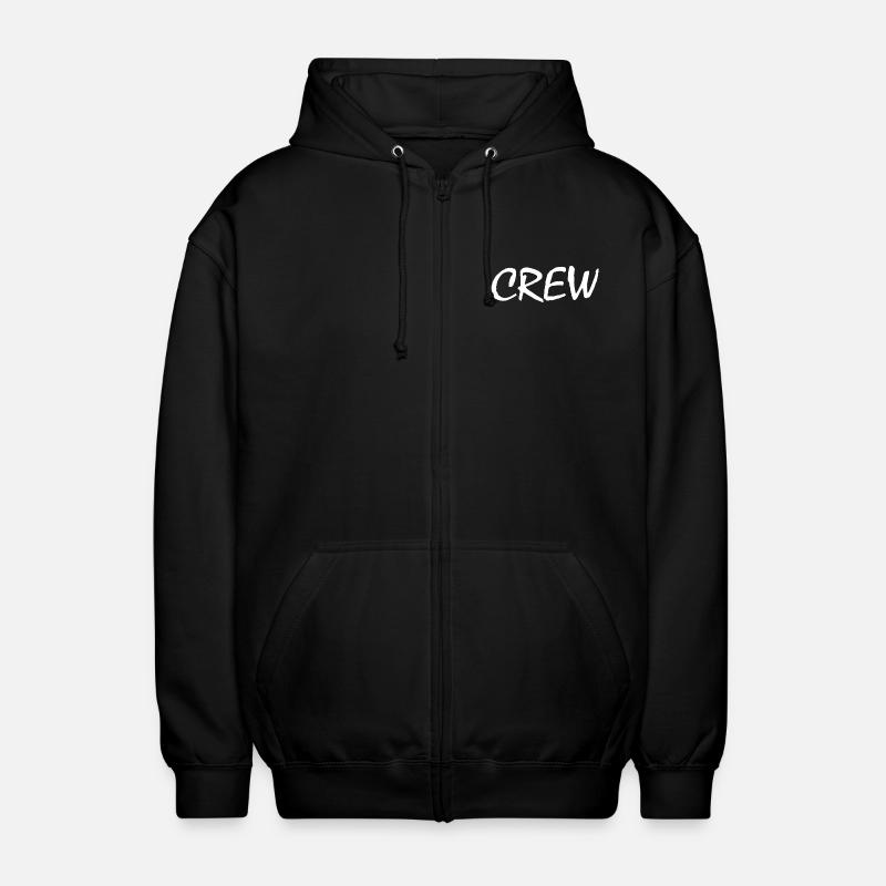 Crew - Veste à capuche unisexe - noir