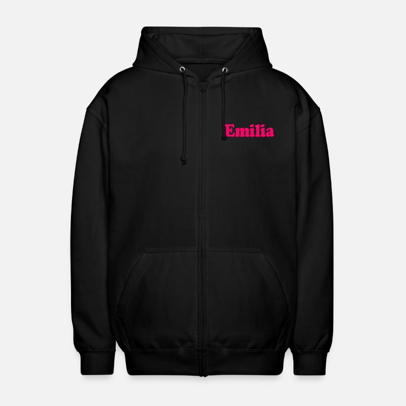Emilia - Unisex Hooded Jacket - black