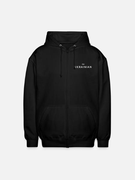 Im ukrainian - Veste à capuche unisexe - noir