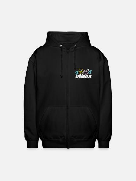 good_vibes - Veste à capuche unisexe - noir