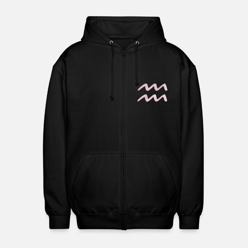Wassermann Sternzeichen - Unisex Kapuzenjacke - Schwarz