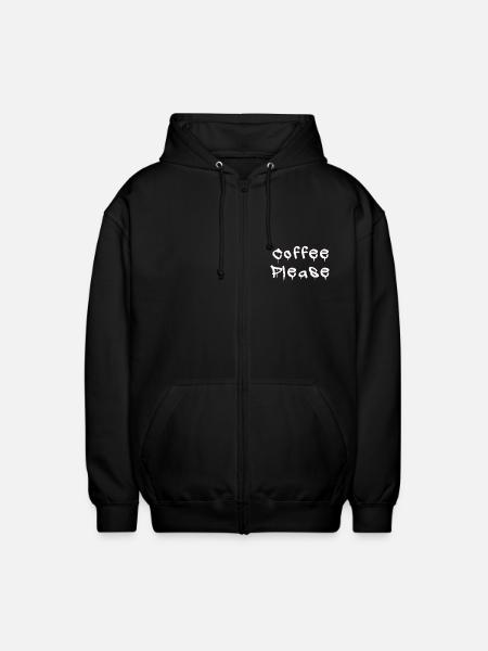 COFFEE_PLEASE - Veste à capuche unisexe - noir