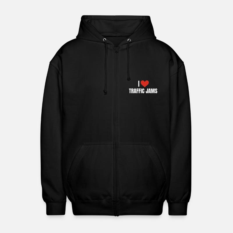 I ❤️ Embouteillages - Veste à capuche unisexe - noir