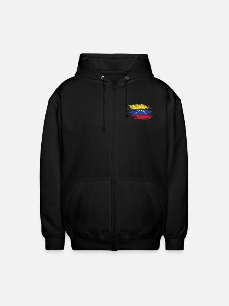 Drapeau du Venezuela utilisé - Veste à capuche unisexe - noir