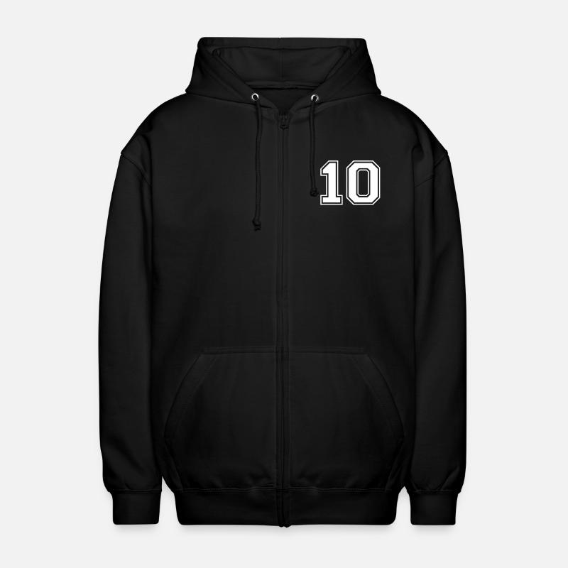 10 - Veste à capuche unisexe - noir