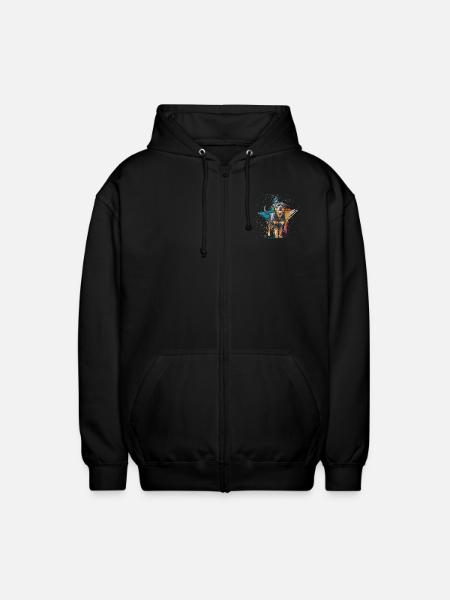 Rottweiler Retro - Unisex Kapuzenjacke - Schwarz