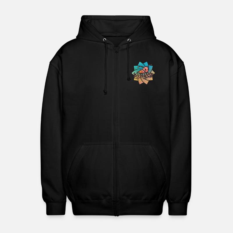 Fourmi rétro - Veste à capuche unisexe - noir