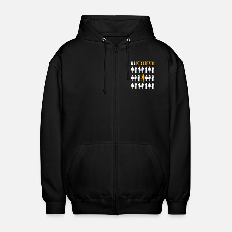 Be Different Ameise - Unisex Kapuzenjacke - Schwarz