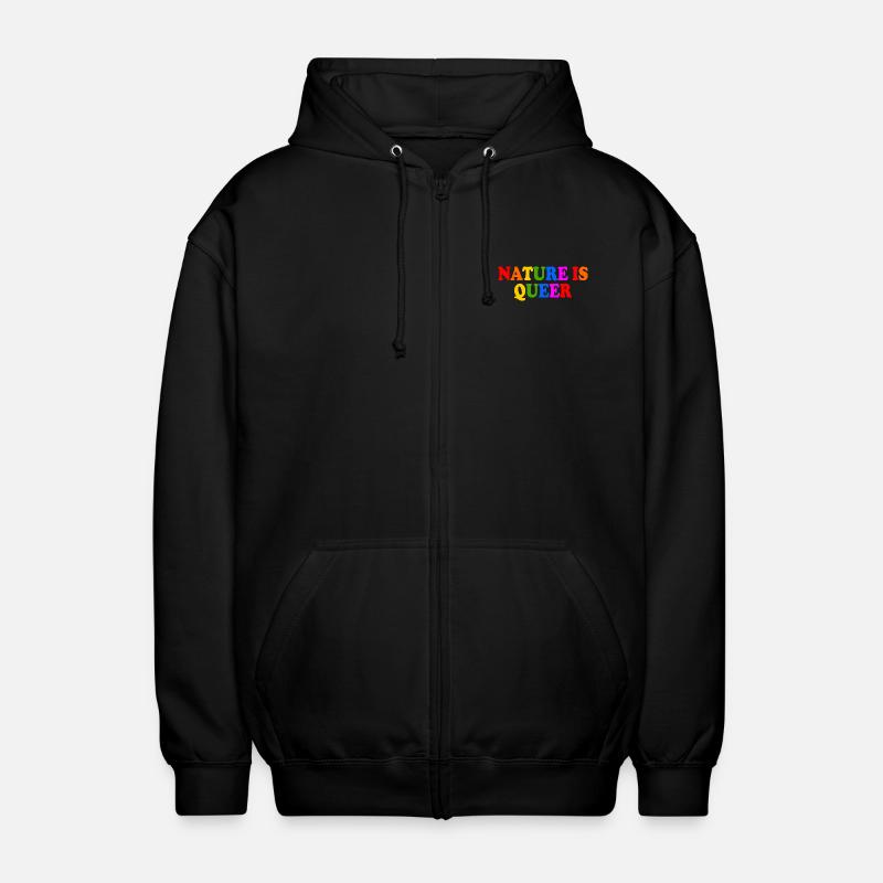 Nature is queer - Veste à capuche unisexe - noir