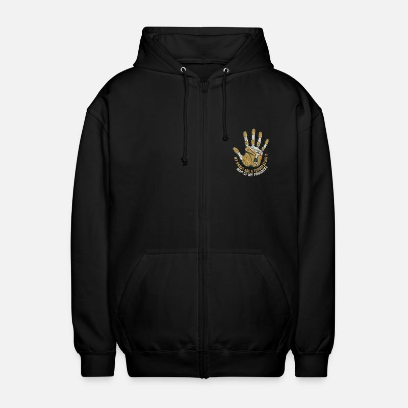 Calisthénie Mains - Veste à capuche unisexe - noir