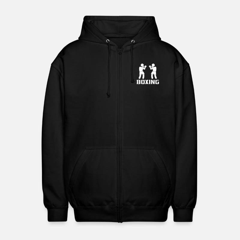 Boxen - Unisex Kapuzenjacke - Schwarz