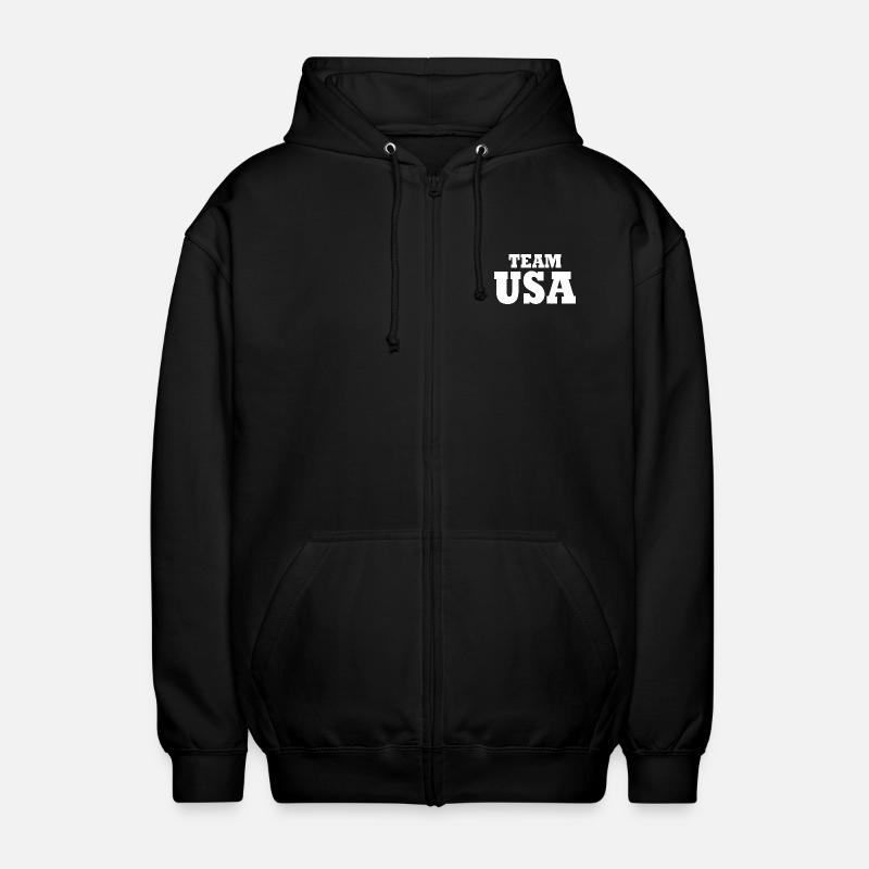 Team usa - Veste à capuche unisexe - noir
