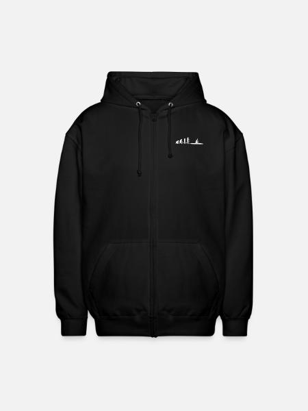 Kanadier Evolution Tshirt Geschenkideen - Unisex Kapuzenjacke - Schwarz