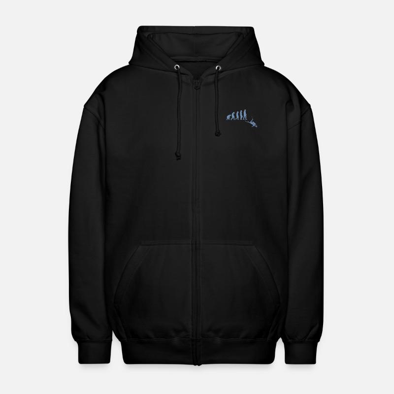 Taucher Evolution Tshirt - Unisex Kapuzenjacke - Schwarz