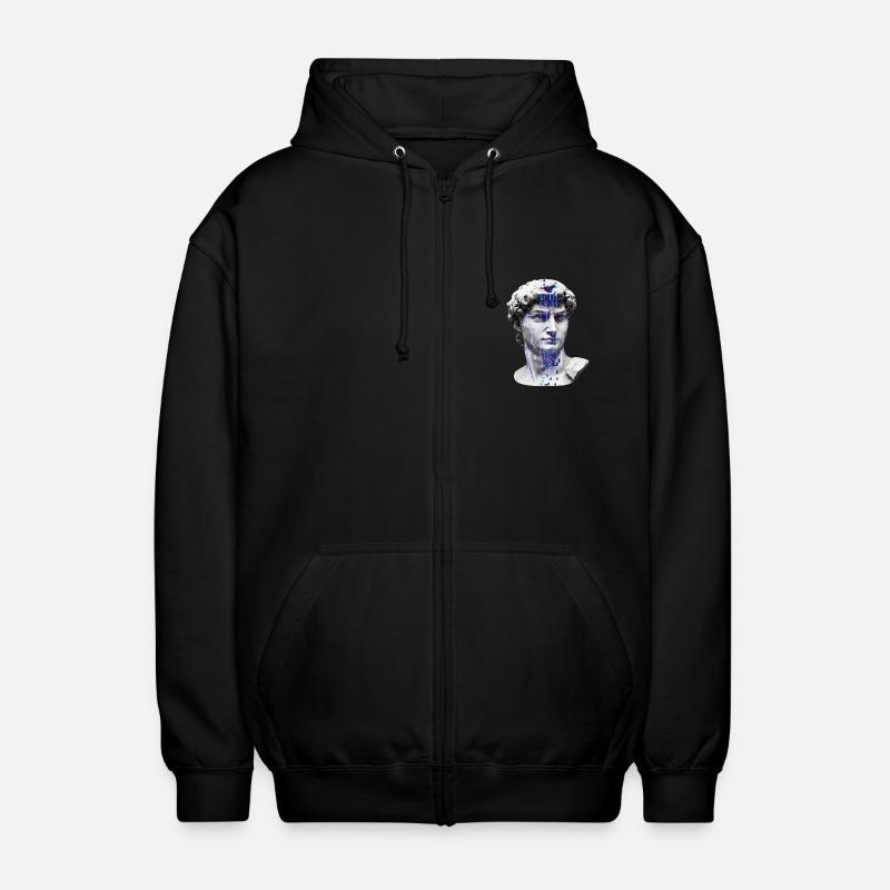 Klassische neon-kybernetische Büste - Unisex Kapuzenjacke - Schwarz