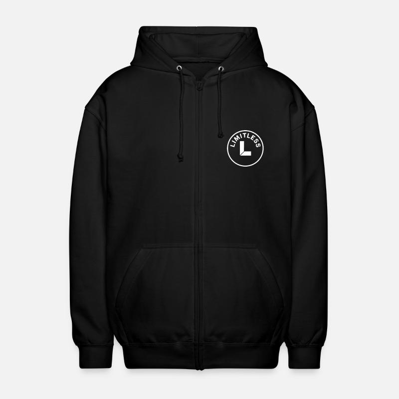 limitless - Unisex Hooded Jacket - black