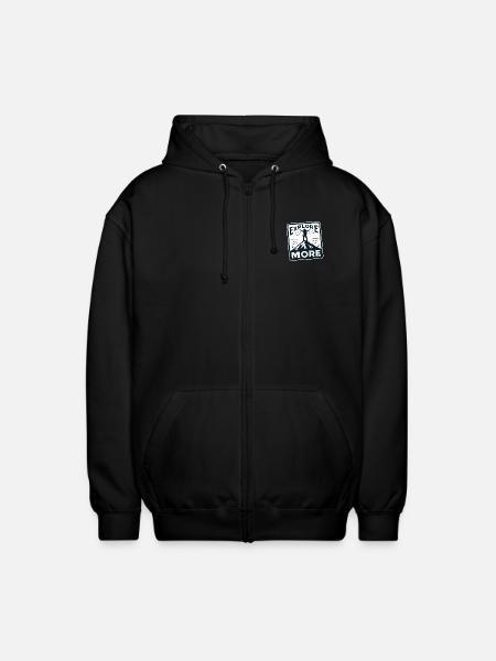Explore more - Wanderer - Unisex Hooded Jacket - black