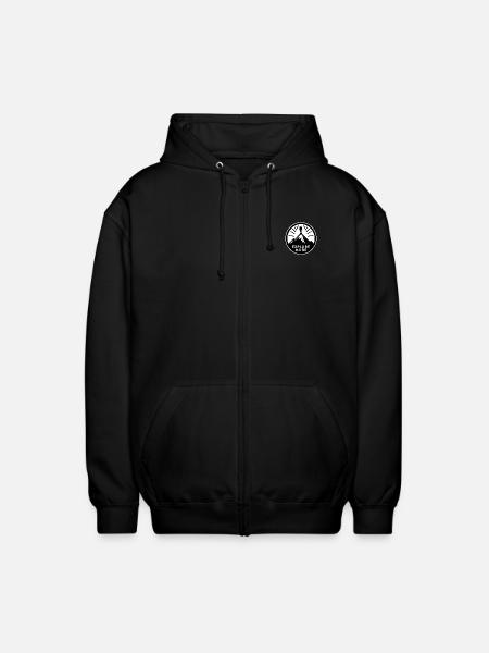 Explore more - Wanderer - Unisex Hooded Jacket - black