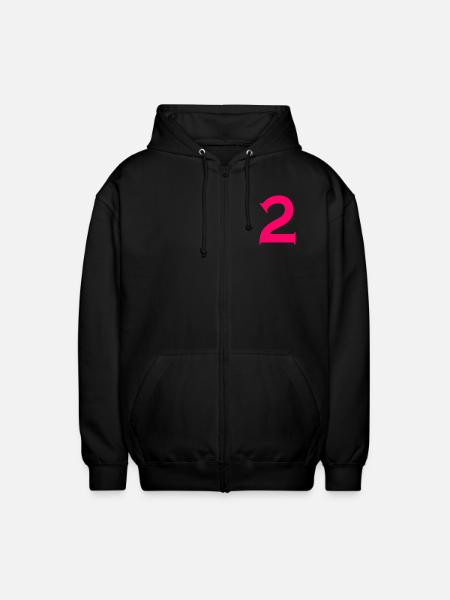 2 - Veste à capuche unisexe - noir