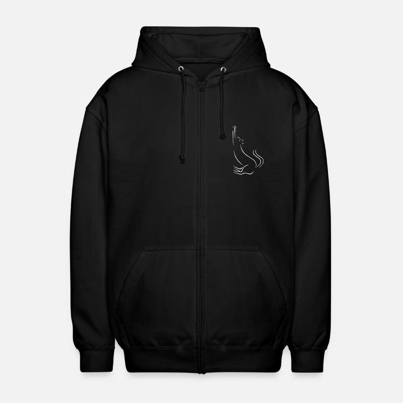 Chat - Veste à capuche unisexe - noir