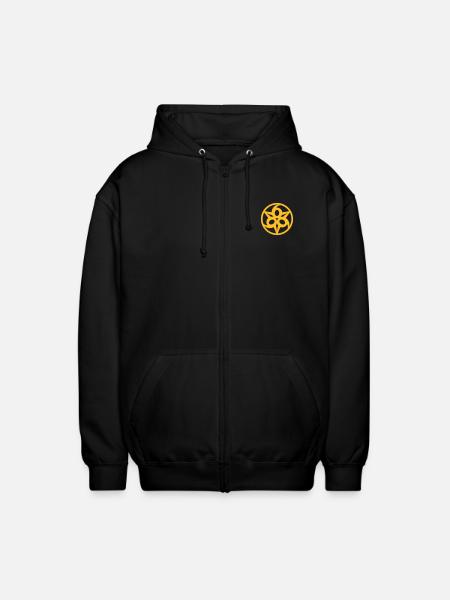 Triple 6 (666-Symbol) No.1_1c - Unisex Hooded Jacket - black