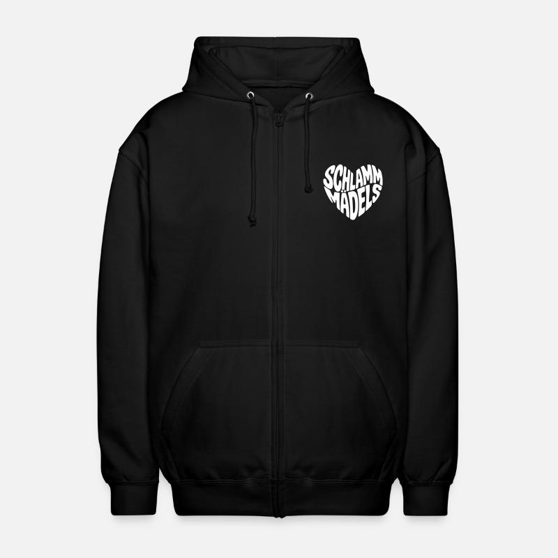Schlamm Mädels - Unisex Kapuzenjacke - Schwarz