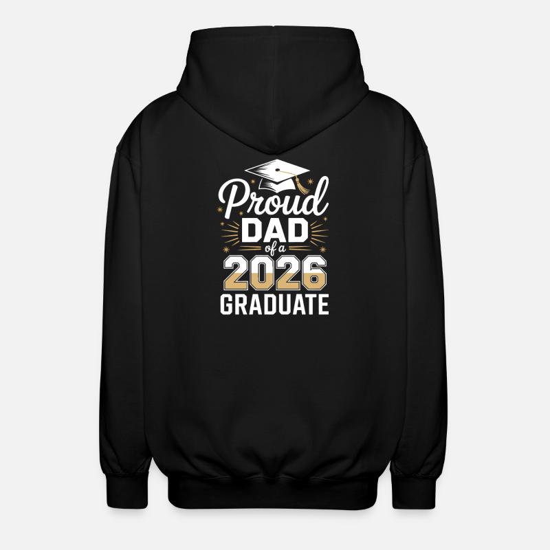Fier papa d’un diplômé de 2026 - Veste à capuche unisexe - noir